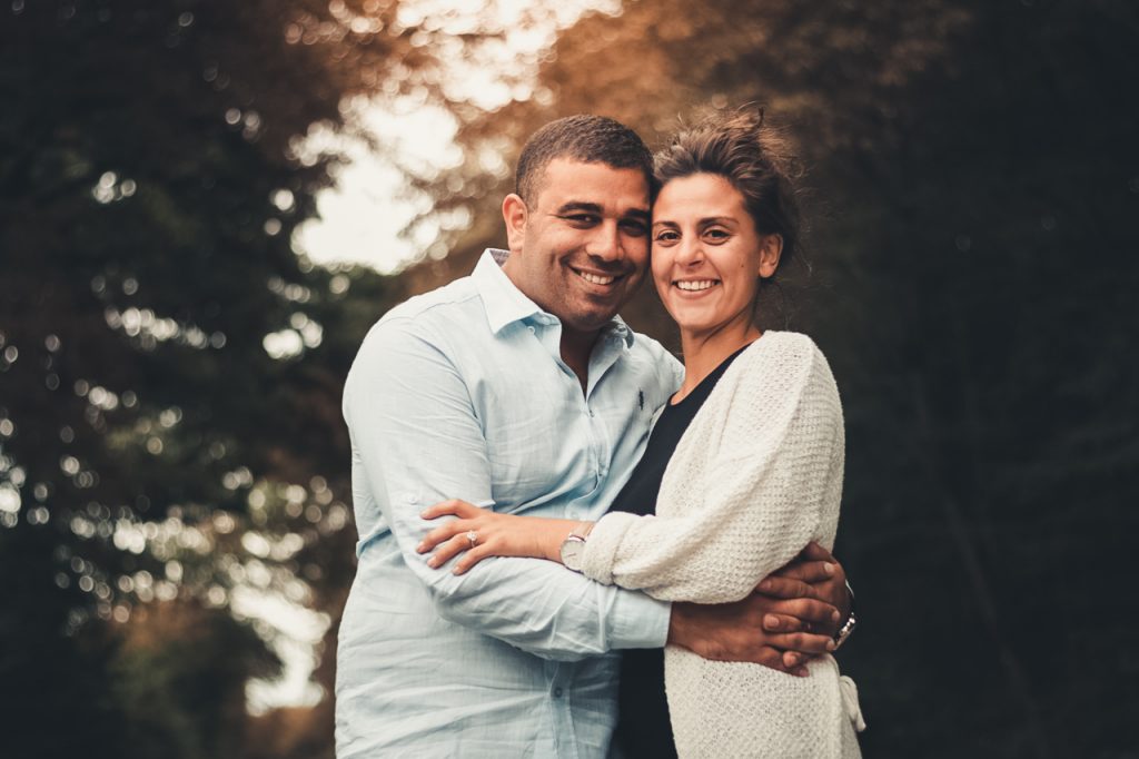 Lunéville shooting forêt couple engagement mariage